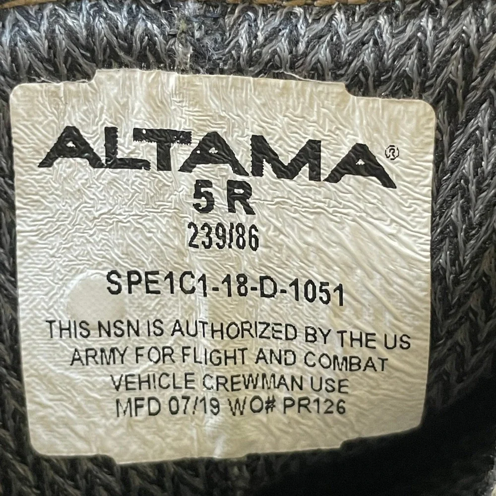 Altama Combat Boots‎ Mens 5R Tan Suede Vibram Military Flight SPE1C1
